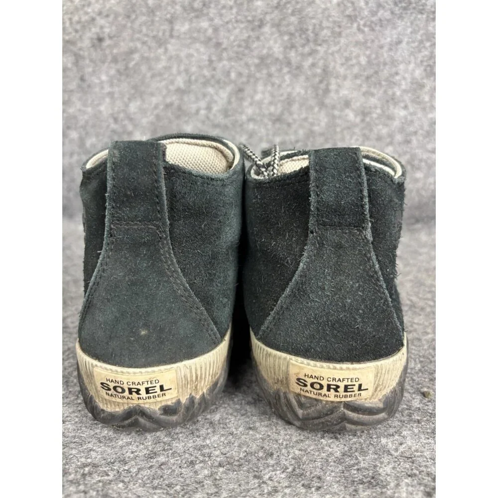 Sorel Shoes Youth Size 4 Black Waterproof Suede Hiking‎ Boots NY3992-010 Outdoor